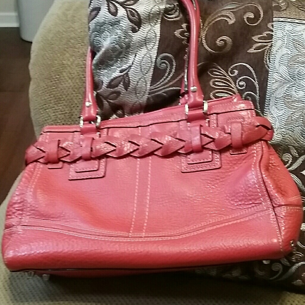 Coach Hamilton Coral leather handbag - Picture 2 of 8